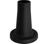 1 PZ BASE X LAMPIONE GLOBO ABS NERO H.CM 18