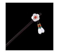 1 pz bastone per capelli in legno stile cinese fiore forcina con nappa elegante signora clip per capelli accessori per capelli vintage (10)