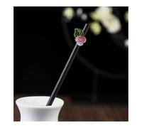 1 pz bastone per capelli in legno stile cinese fiore forcina con nappa elegante signora clip per capelli accessori per capelli vintage (8)