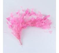 1 pz. Bellissimo mazzo di fiori di piume di tacchino, decorazione per spettacoli teatrali, mazzo di fiori pieghevole, bouquet da sposa, copricapo, artigianato, piume, rosa scuro, 1 pz.