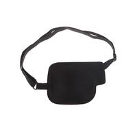 1 pz benda sull'occhio un occhio benda sull'occhio concava regolabile unisex for adulti bambini costume cosplay pirata benda sull'occhio singolo(Black)