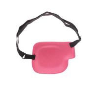 1 pz benda sull'occhio un occhio benda sull'occhio concava regolabile unisex for adulti bambini costume cosplay pirata benda sull'occhio singolo(Red)