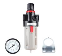 1 pz BFR-2000 Separatore olio-acqua Filtro pneumatico Processore aria con coperchio protettivo Manometro e elemento filtrante in rame(BFR-2000-B)