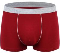 1 Pz Biancheria Intima Senza Cuciture Uomini più Il Formato Puro Cotone Mens Boxer Slip Lacci Intimi Pantaloncini Maschile Traspirante Underts per l'Uomo Xl-9xl, Flq06, 7XL Weight 95-115kg
