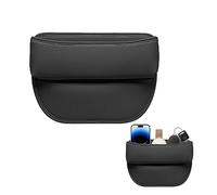 1 pz Borsa Organizzatore Auto Nero, Tasca Laterale Di Stoccaggio Sedile Cucito, Organizzatore Del Sedile Del Divario Dell'automobile, Tasca Della Console Del Sedile Anteriore, Negozio Di Cellulari,