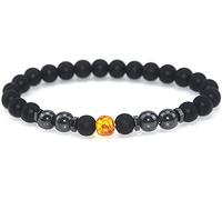 1 pz - Bracciale in Ematite rigonfiante Catena alla Caviglia Regolabile Bracciale in Ematite Feng Shui Catena alla Caviglia in Ossidiana Adatta per alleviare Il Dolore ai Piedi Practical And Clever