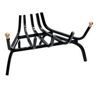 1 PZ BRUCIALEGNA ANGOLARE X CAMINO FERRO BATTUTO + POMI OTTONE CM 40