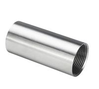 1 pz BSP femmina 50 60 80 100 150 200 300 mm raccordo for tubo nipplo accoppiatore barile connettore 304 acciaio inossidabile(60mm Length,1")