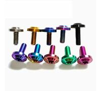 1 pz Bullone in titanio Ti M4 M5 M6X10 15 20 25 30 35 40 mm Vite a testa Torx per attacco manubrio freno bicicletta Parti di bici Elementi di fissaggio-m6x25-Arcobaleno