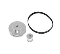 1 pz c 4:1 2GT Puleggia Kit GT2 80:20 Denti Rapporto di riduzione 1:4 Accessori for stampanti 3D Larghezza cinghia 6/10mm Bore5/6/8/10mm(20T B5mm-80T B5mm,2.5mm)