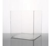 1 pz. Camera di reazione for cella elettrolitica al quarzo rettangolare, cuvetta quadrata(200x200x80mm)