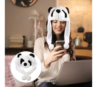 1 Pz Cartoon Panda Hat Exquisite Skin-friendly Performance Hat Dress Up Prop