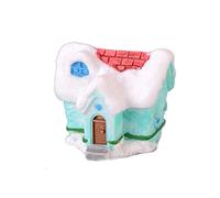 1 pz casa in miniatura ornamento mini ornamenti di Natale regalo per villaggi di Natale per giardino fatato artigianato decorazione accessori.