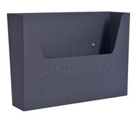 1 PZ CASSETTA PORTA PUBBLICITA EFFE ACCIAIO VERN ANTRACITE MM 355X100 H.MM 290