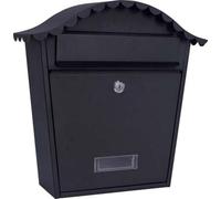 1 PZ CASSETTA POSTA COUNTRY EFFE ACCIAIO VERN NERO MM 360X135 H.MM 370