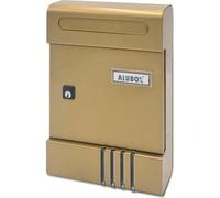 1 PZ CASSETTA POSTA SE ALUBOX ALLUMINIO VERNICIATO BRONZO MM 200X70 H.MM 290