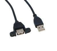 1 pz Cavo di prolunga USB2.0 USB 3.0 Cavo di prolunga maschio-femmina Sincronizzazione dati senza vite Connettore for montaggio a pannello for PC Stampante Disco rigido(USB 2.0 F-M 1.5m)