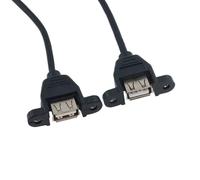 1 pz Cavo di prolunga USB2.0 USB 3.0 Cavo di prolunga maschio-femmina Sincronizzazione dati senza vite Connettore for montaggio a pannello for PC Stampante Disco rigido(USB 2.0 F-F 0.5m)