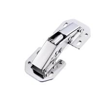 1 pz Cerniera for porta 'armadio con telaio aperto Cerniera a rana senza foratura Cerniera for mobili Tampone for mobili da cucina e guardaroba(Ordinary 4-inch (home decoration) with screws)