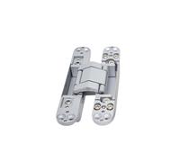 1 pz Cerniera for porta pieghevole in lega di zinco regolabile nascosta portante 40 kg 150 * 25 mm for interni(G40 Sliver 1 price)