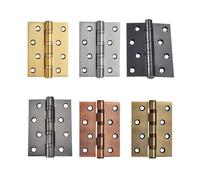 1 pz cerniera silenziosa in acciaio inox for porta della stanza da 4 pollici, cerniere con cuscinetti, spessore 3 mm, porte pesanti, robusti mobili for carichi(Matte Black)