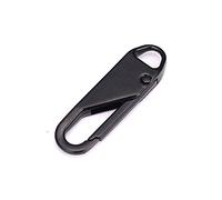 1 pz cerniera tirare sostituzione kit di riparazione Slider Pull Tab Fixer cerniere in metallo per la testa pulsante primavera assortimento, Nero