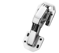 1 pz cerniere for ante di armadietti, ferramenta pieghevole for armadio, cerniera a molla for ante di armadietti(5-inch [no buffer] without screws)