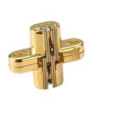 1 PZ Cerniere Nascoste 8x42 MM Invisibile A Scomparsa Croce Cerniera Della Porta Cuscinetto 180D Con Vite for Pieghevole/Finestra mobili FAI DA TE(Gold)