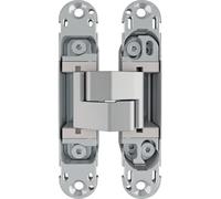 1 PZ CERNIERE OVALI INVISIBILI ECLIPSE 3.2 AGB ACCIAIO NICHELATO MM 114X22,8