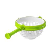1 pz Cestello Scolapiatti Pieghevole for Frutta e Verdura Centrifuga for Insalata con Manico Cose Utili da Cucina