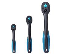 1 pz Chiave a cricchetto da 72 denti Maniglia a cricchetto a sgancio rapido Reversibile 1/4 '' 3/8 '' 1/2 '' Drive Strumento di riparazione automatica Strumenti fai da te for la casa(3 pcs set)