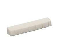 1 Pz Chitarra Fondo Piatto Bone Dado 6 Corde Chitarra Elettrica Beige Bone Dado 43x6x8-8.5mm Accessori Dado per chitarra