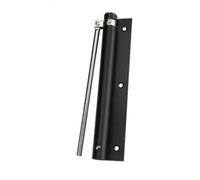 1 pz chiudiporta automatico regolabile in acciaio inox con cerniera a molla montata for ferramenta for porte in legno for ufficio e hotel(Black)