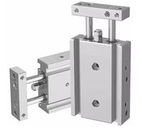 1 pz Cilindro pneumatico a doppio asse e doppio stelo CXSM10 piccolo attuatore pneumatico 6/15/20/25-10X20X25X30(CXSM15-20)