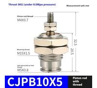 1 pz. CJPB Serie 6/10/15 Mini Cilindro Pneumatico Aria Azione Singola Micro Ago A Forma(CJPB10x5)