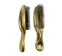 1 pz compatibile for massaggiatore for la testa spazzola for cuoio capelluto shampoo for capelli pettine for pulizia districante in plastica bagnata(Bright gold)