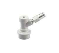 1 pz. Connettore for distributore di fusti di birra e gas con blocco a sfera e raccordo a pressione da 8/9,5 mm.(F)