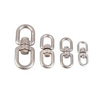 1 pz connettori ad occhiello 8 ganci ad anello 4 mm 5 mm 6 mm 8 mm moschettone chiusura girevole universale for ancora marina in acciaio inossidabile 304(M5)