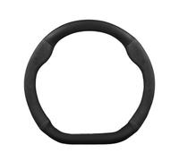 1 Pz Coprivolante Auto In Pelle Per Vw Per Lavida Per Lamando Per Magotan Per Passat accessorio(D Pelle Nera)