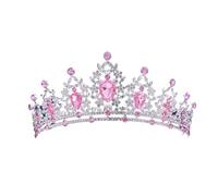 1 Pz Corona Da Donna Sposa Festa Di Nozze Ballo Celebrazione Cerchietto Di Cristallo Costume Gotico Ballo Accessorio For Capelli Di Lusso Regalo per Varie Occasioni(Colour G)