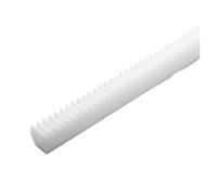 1 pz. Cremagliera POM 0,5/0,8/1/1,5/3/2/2,5/4 Modulo Lunghezza 500 mm Pignone e ingranaggio in nylon Guida a cremagliera dritta macchinari(0.5 Module 10x10x500mm)
