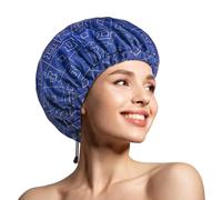 1 pz cuffie da doccia, cuffia per capelli impermeabile extra large e regolabile e doppio strato per donna, design oversize per tutte le lunghezze di capelli