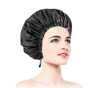 1 pz cuffie da doccia, cuffia per capelli impermeabile extra large e regolabile e doppio strato per donna, design oversize per tutte le lunghezze di capelli