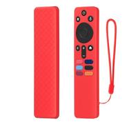 1 pz. Custodia in silicone per telecomando compatibile con XIAOMI XMRM-N5, custodia antiscivolo per telecomando Smart TV (solo custodia) (Rosso)
