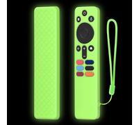 1 pz. Custodia in silicone per telecomando compatibile con XIAOMI XMRM-N5, custodia antiscivolo per telecomando Smart TV (solo custodia) (Verde fosforescente)