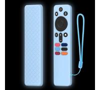 1 pz. Custodia in silicone per telecomando compatibile con XIAOMI XMRM-N5, custodia antiscivolo per telecomando Smart TV (solo custodia) (Blu fosforescente)