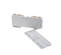 1 pz D-PT4-QUATTRO Coperchio terminale for morsettiere guida DIN PT4-QUATTRO Piastra di copertura terminale 76,7x26,2x2,2 mm