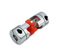 1 pz D40L66 giunto flessibile a tre ganasce for servomotore, connettore albero motore 8 mm, 9,5 mm, 12 mm, 12,7 mm, 17 mm, 19 mm(8mm to 8mm)