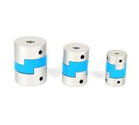 1 pz D55L57 giunto a slitta trasversale in lega di alluminio regolazione eccentrica vite di serraggio motore giunto a croce ad angolo largo(11x14)