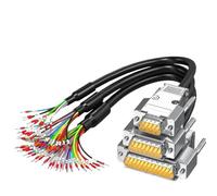 1 pz DB9 DB15 DB25 Porta Seriale Connettore di Linea con Numero di Terminale Tubo 9/15/25/37 Spille Filo DB37/25/15 Porta Parallela Cavo di Collegamento(DB37-MM,3 Meters)